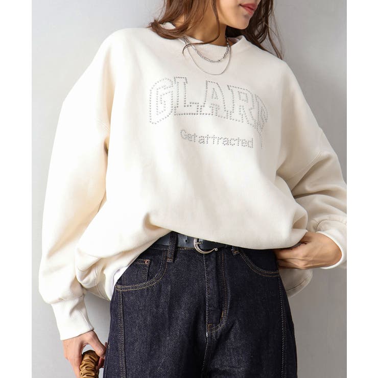 裏起毛スタッズロゴスウェット | SpRay | 詳細画像24 