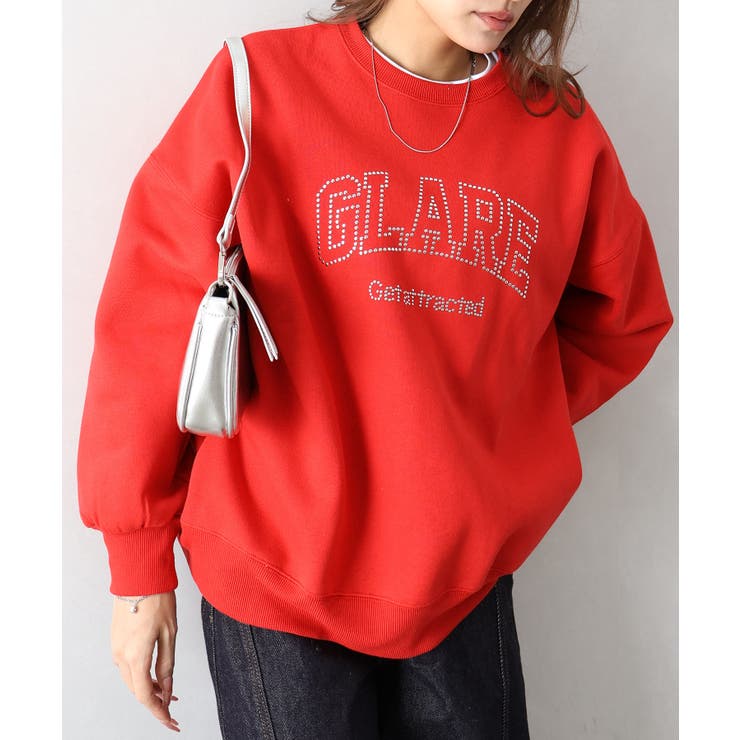 裏起毛スタッズロゴスウェット | SpRay | 詳細画像2 