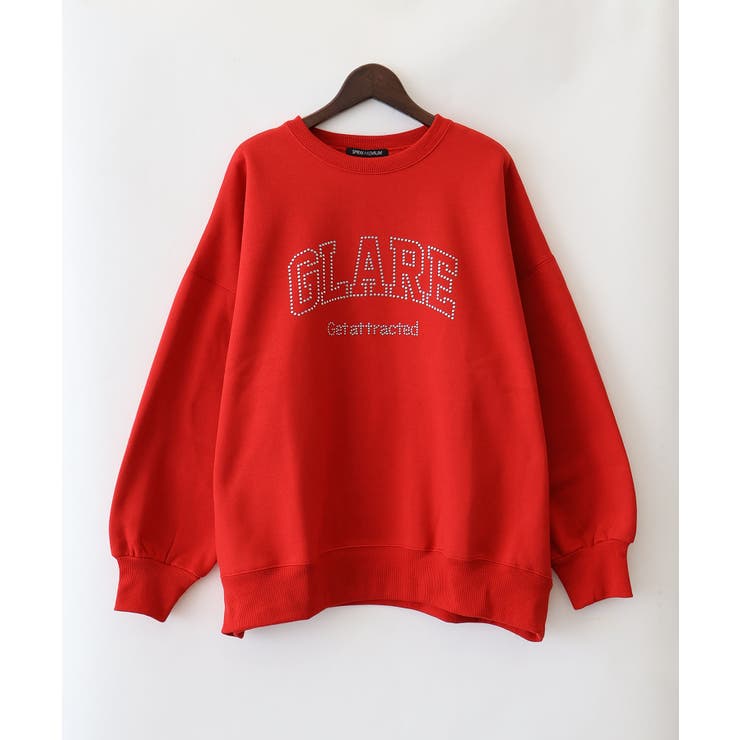 裏起毛スタッズロゴスウェット | SpRay | 詳細画像28 