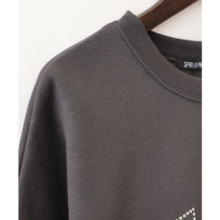 裏起毛スタッズロゴスウェット | SpRay | 詳細画像33 
