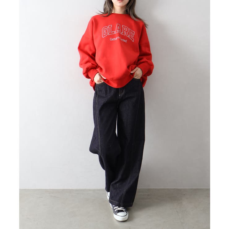 裏起毛スタッズロゴスウェット | SpRay | 詳細画像36 