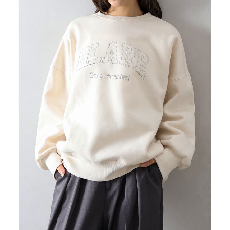 裏起毛スタッズロゴスウェット | SpRay | 詳細画像39 