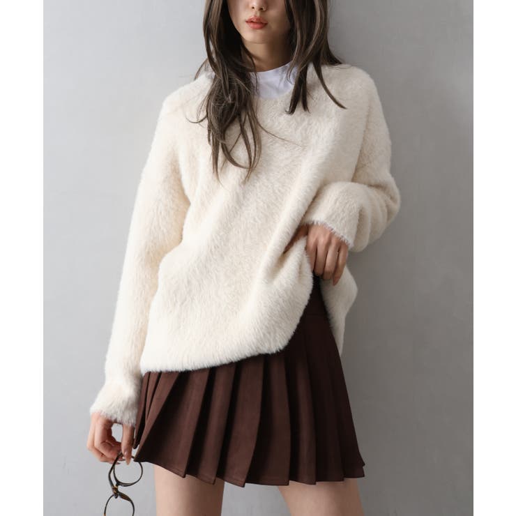 アイボリー | シャギービックニット | SpRay