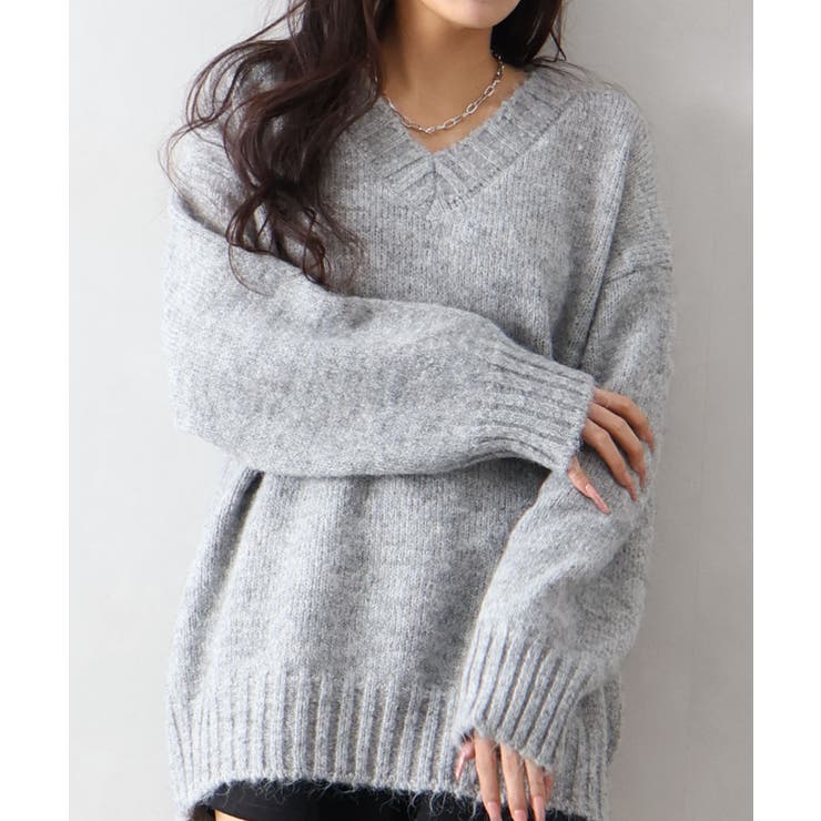 マフラー付BIGニット | SpRay | 詳細画像13 