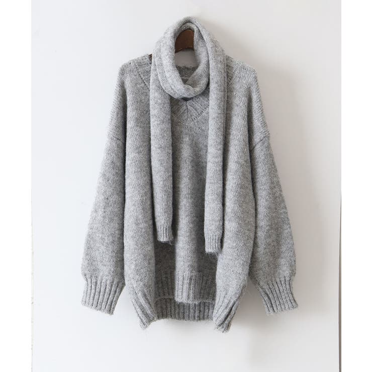 マフラー付BIGニット | SpRay | 詳細画像31 