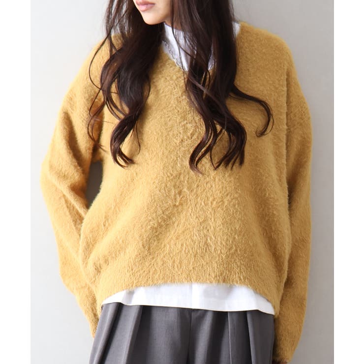 シャギーVネックニット | SpRay | 詳細画像12 