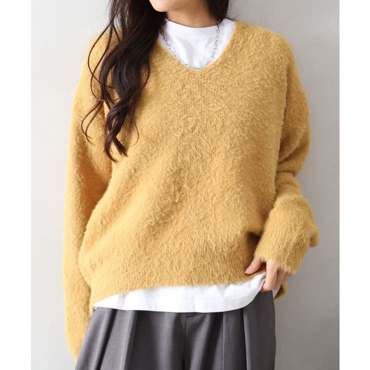 シャギーVネックニット | SpRay | 詳細画像13 