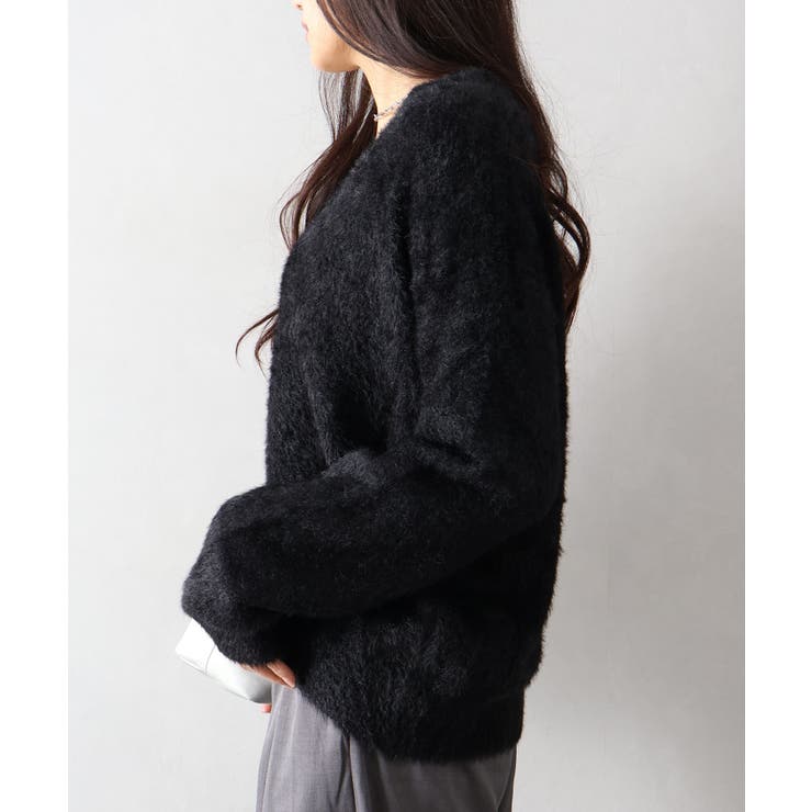 シャギーVネックニット | SpRay | 詳細画像24 