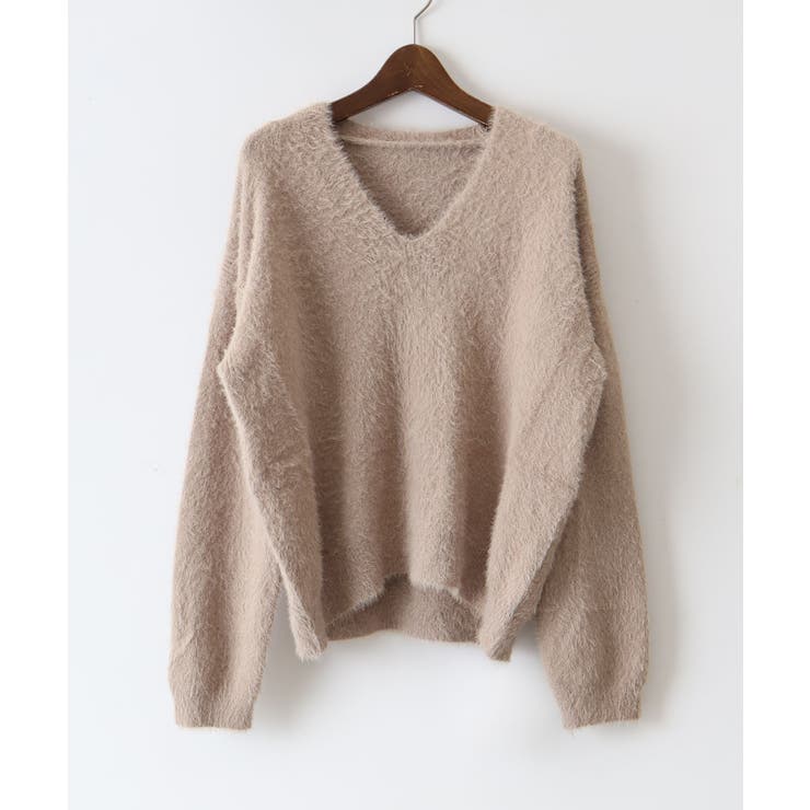 シャギーVネックニット | SpRay | 詳細画像30 