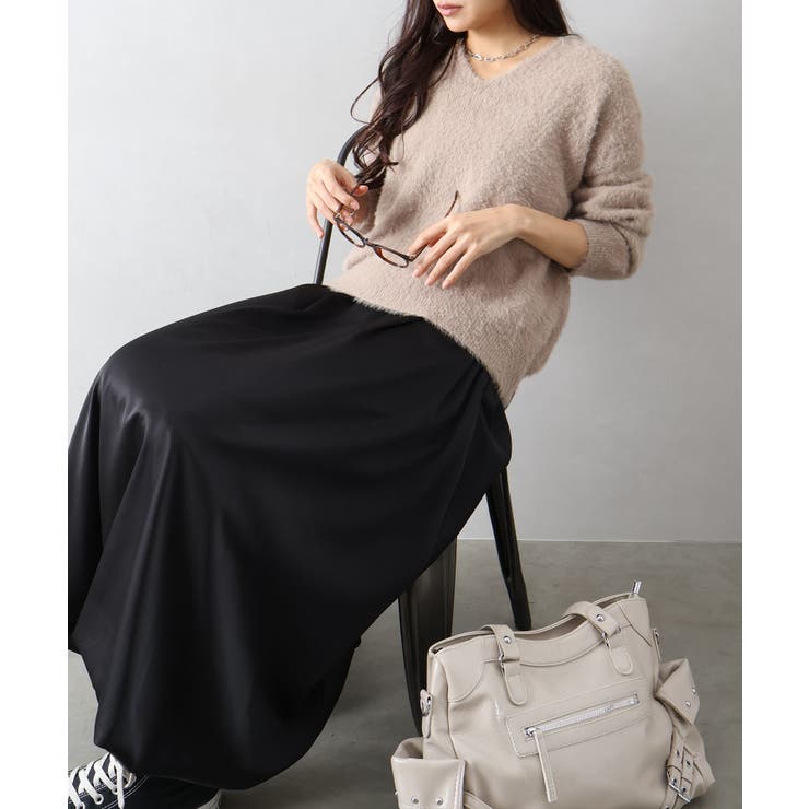 シャギーVネックニット | SpRay | 詳細画像6 