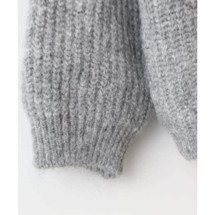 起毛アゼ編Vネックカーディガン | SpRay | 詳細画像35 