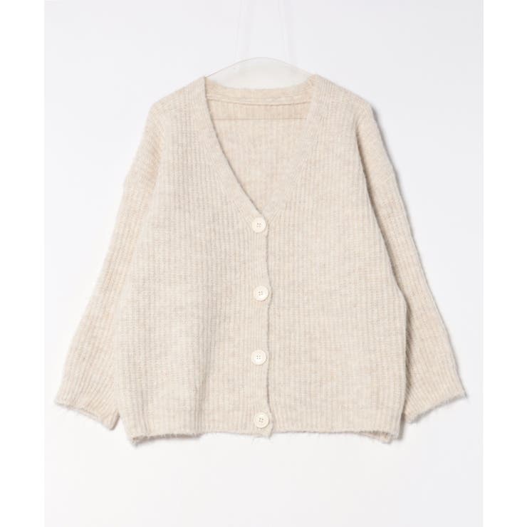 起毛アゼ編Vネックカーディガン | SpRay | 詳細画像36 