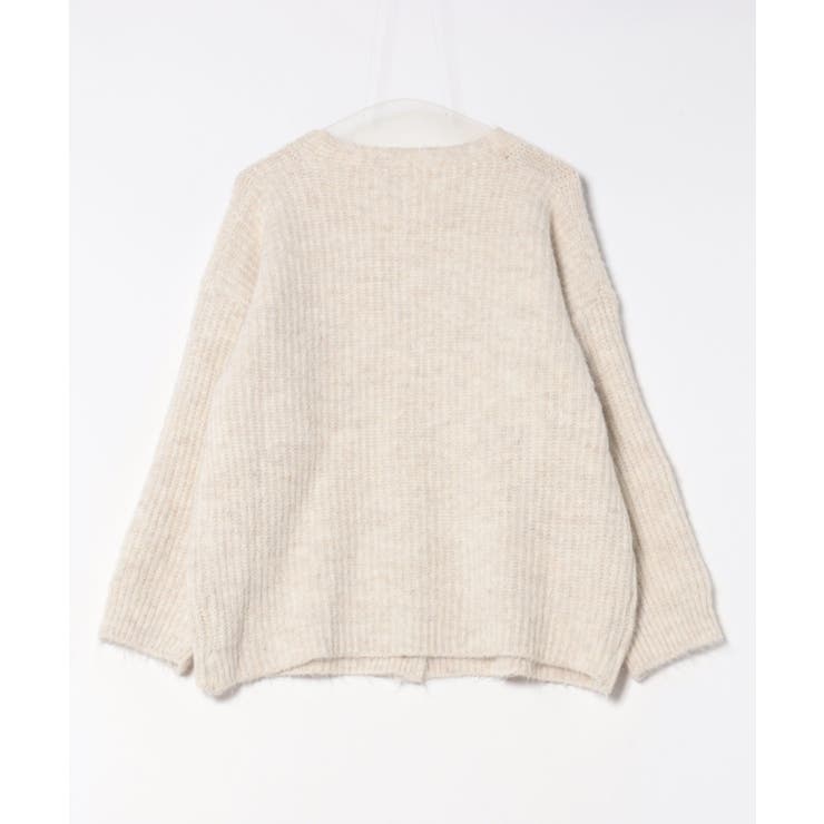 起毛アゼ編Vネックカーディガン | SpRay | 詳細画像37 