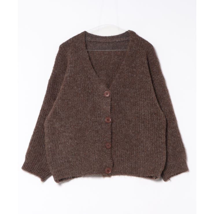 起毛アゼ編Vネックカーディガン | SpRay | 詳細画像39 