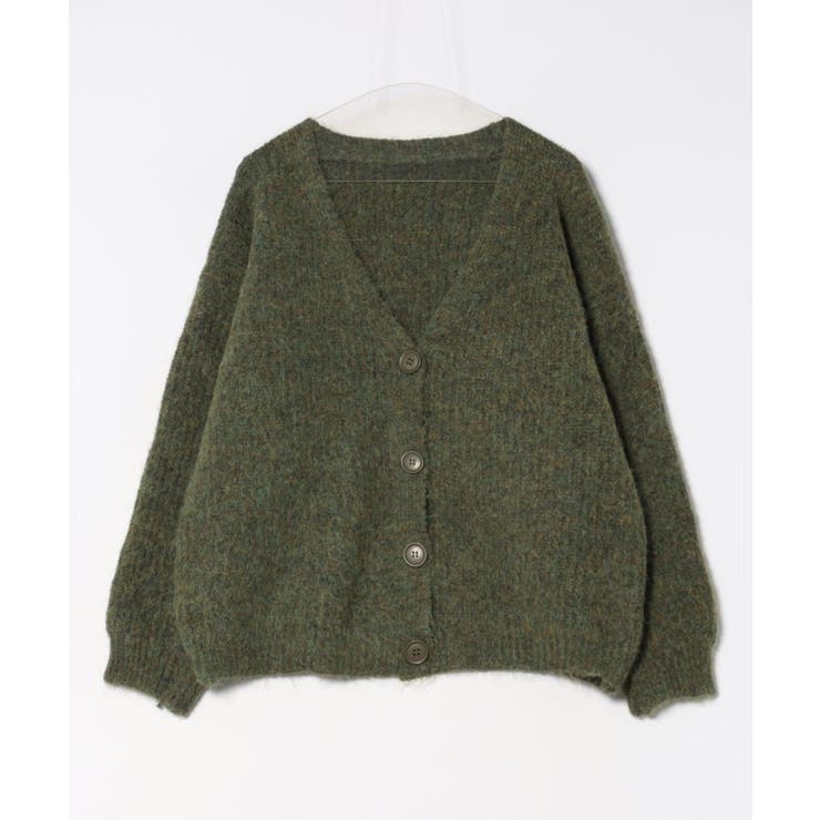 起毛アゼ編Vネックカーディガン | SpRay | 詳細画像40 