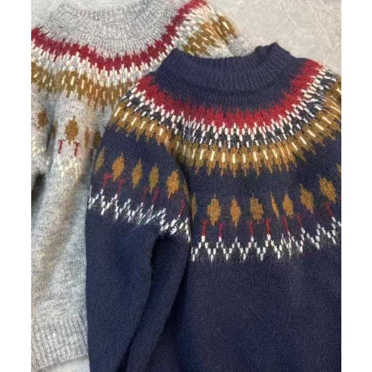 求心柄ニットトップス | SpRay | 詳細画像11 