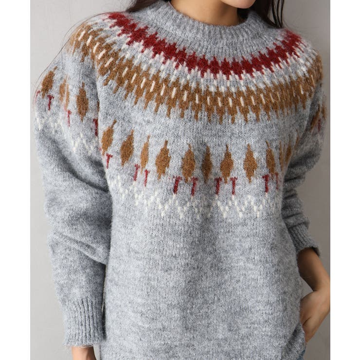 求心柄ニットトップス | SpRay | 詳細画像17 