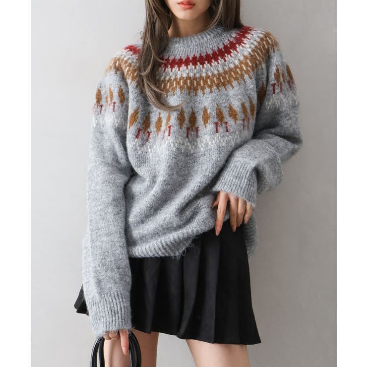 求心柄ニットトップス | SpRay | 詳細画像20 