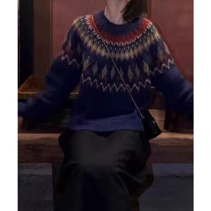 求心柄ニットトップス | SpRay | 詳細画像5 