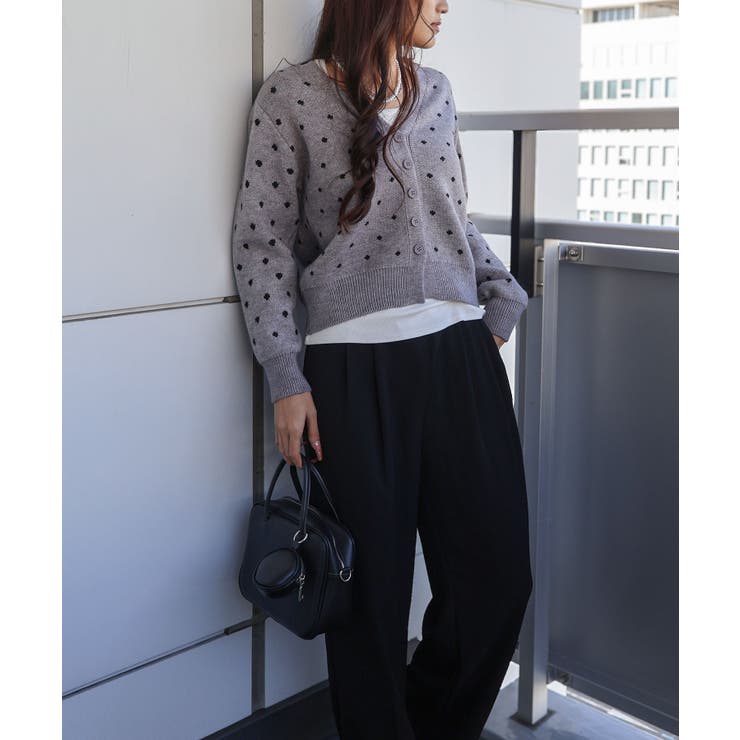 ドットVニットカーディガン | SpRay | 詳細画像16 