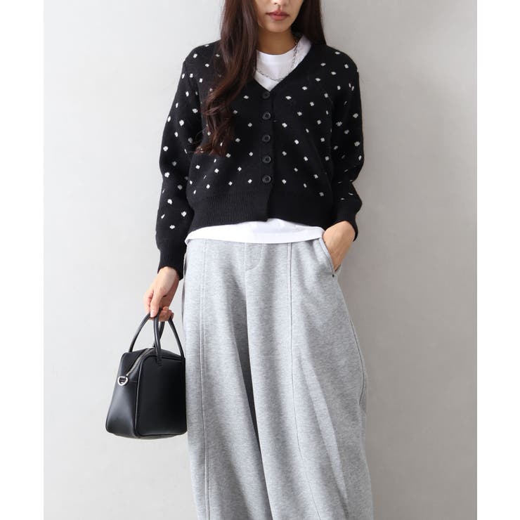 ドットVニットカーディガン | SpRay | 詳細画像18 