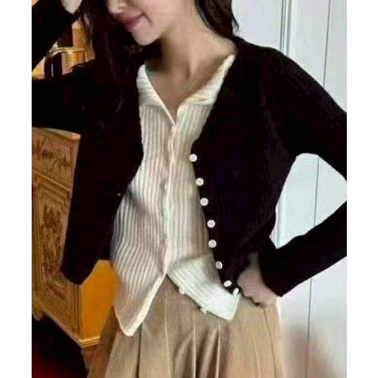 リブニットレイヤードトップス | SpRay | 詳細画像16 