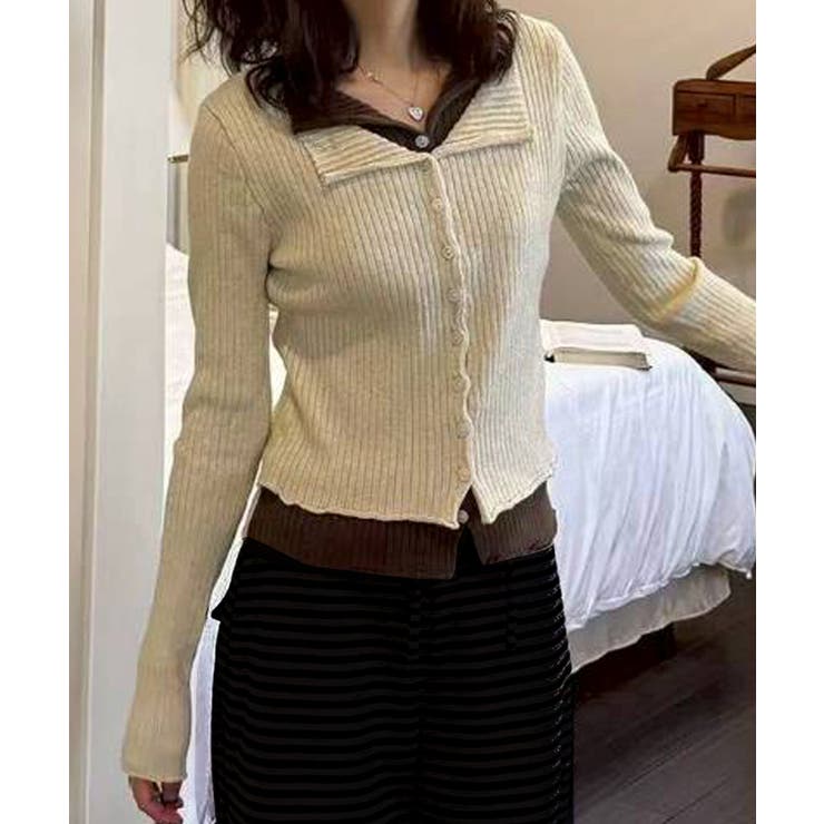 リブニットレイヤードトップス | SpRay | 詳細画像32 