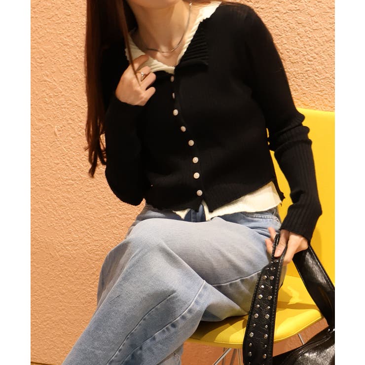 リブニットレイヤードトップス | SpRay | 詳細画像36 