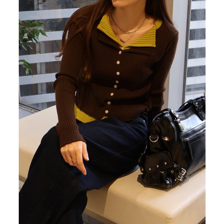 リブニットレイヤードトップス | SpRay | 詳細画像37 