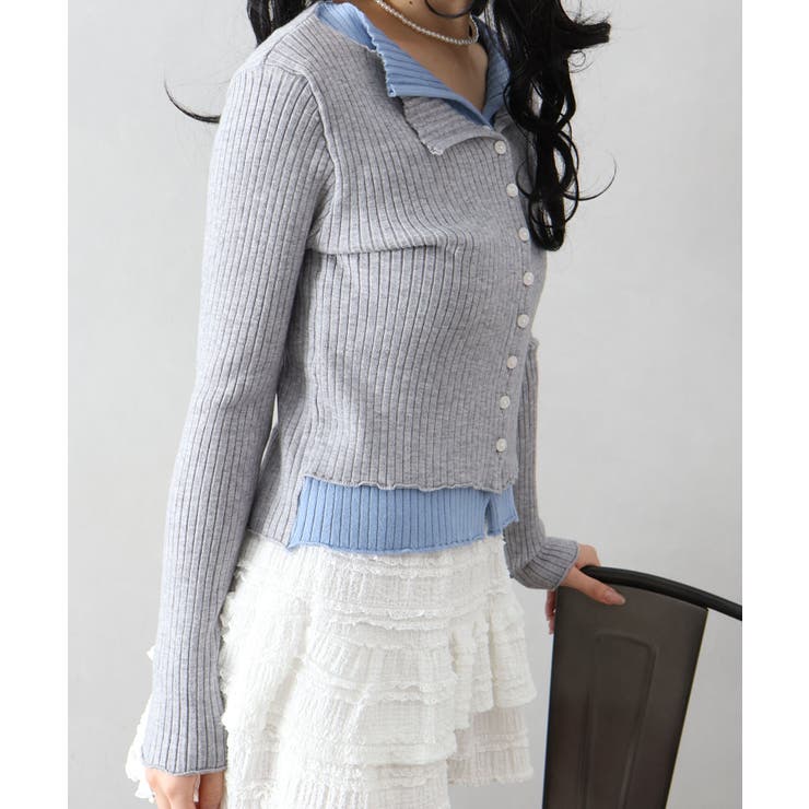 リブニットレイヤードトップス | SpRay | 詳細画像52 