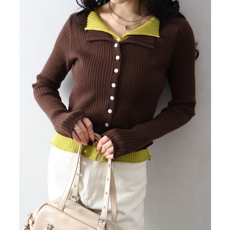 リブニットレイヤードトップス | SpRay | 詳細画像59 