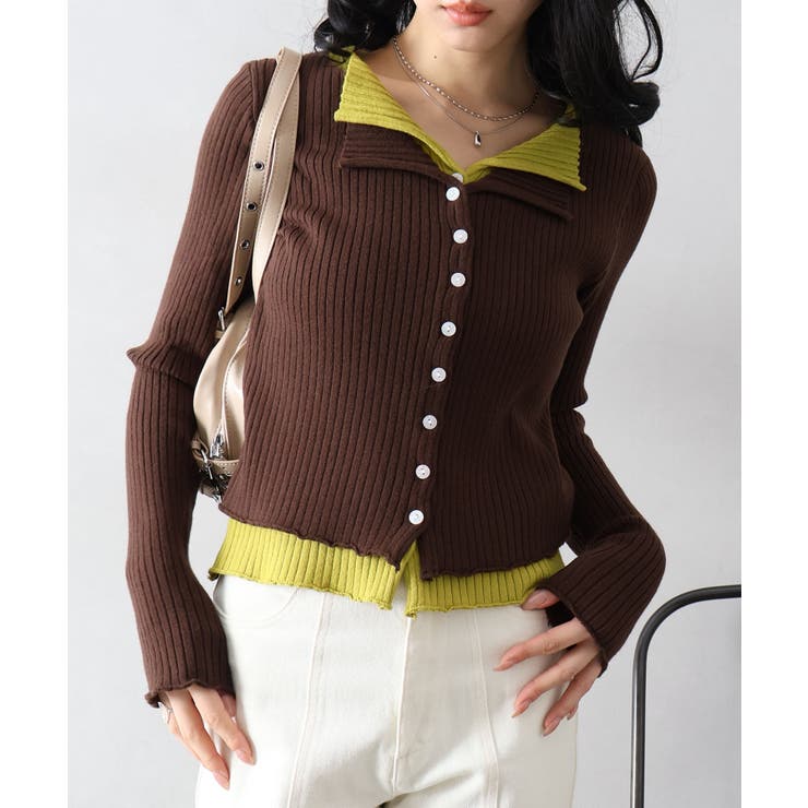 リブニットレイヤードトップス | SpRay | 詳細画像60 