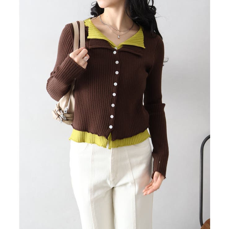 リブニットレイヤードトップス | SpRay | 詳細画像62 