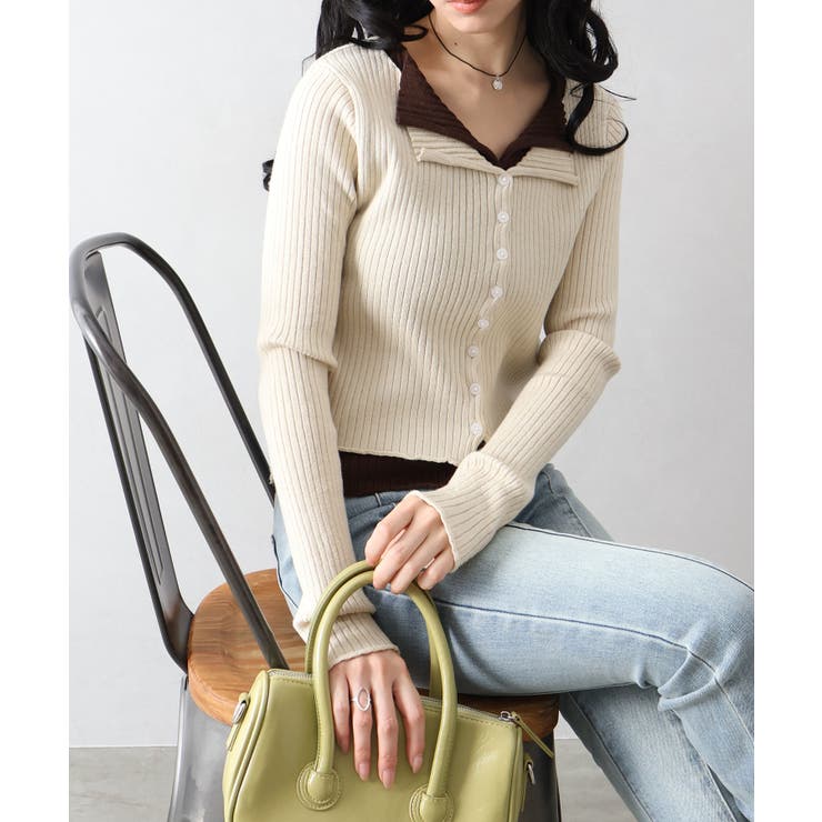 リブニットレイヤードトップス | SpRay | 詳細画像69 