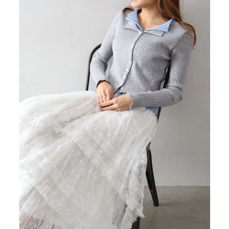 リブニットレイヤードトップス | SpRay | 詳細画像72 