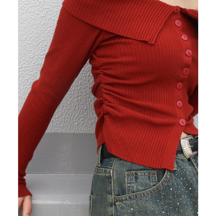 襟付きオフショルニット | SpRay | 詳細画像32 