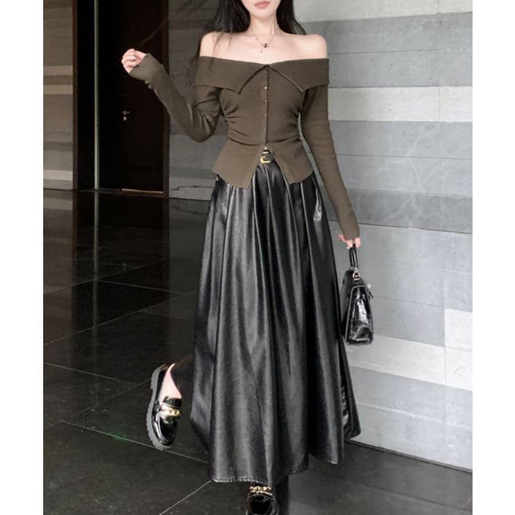 襟付きオフショルニット | SpRay | 詳細画像34 