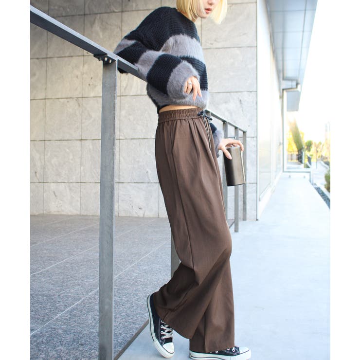 シャギーボーダークロップドニット | SpRay | 詳細画像83 