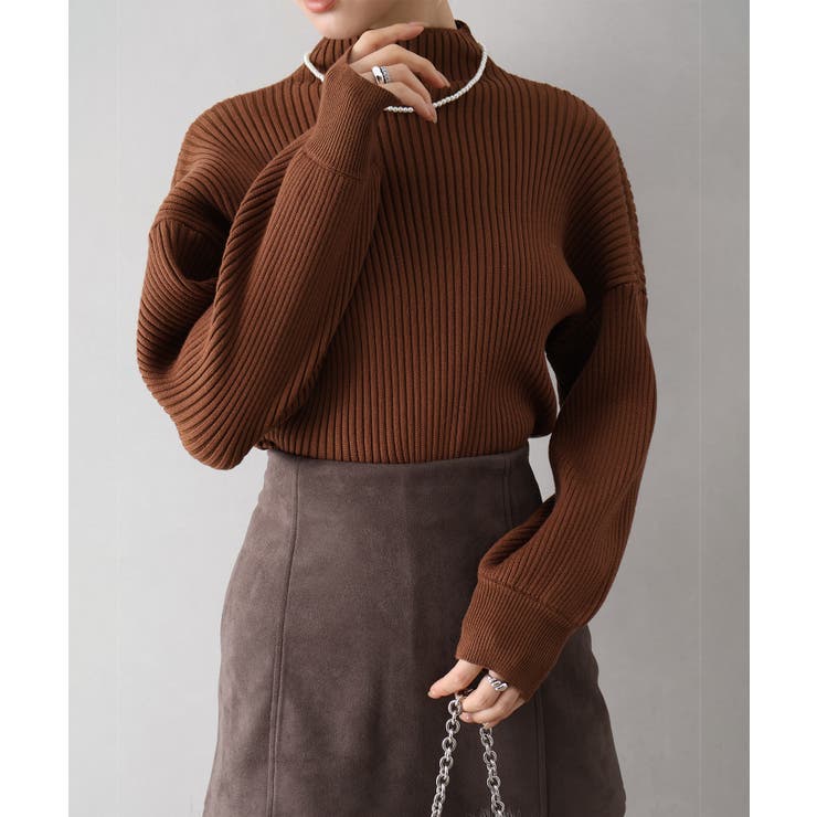 ボリューム袖ボトルネックニット | SpRay | 詳細画像8 