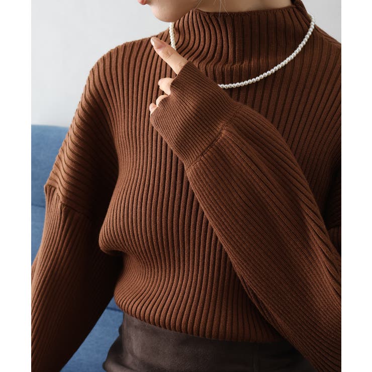 ボリューム袖ボトルネックニット | SpRay | 詳細画像9 