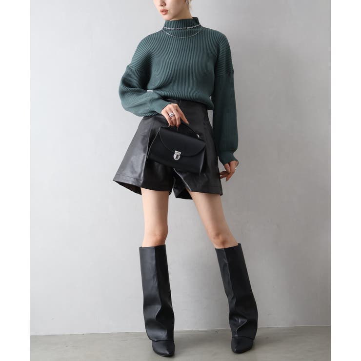 ボリューム袖ボトルネックニット | SpRay | 詳細画像12 