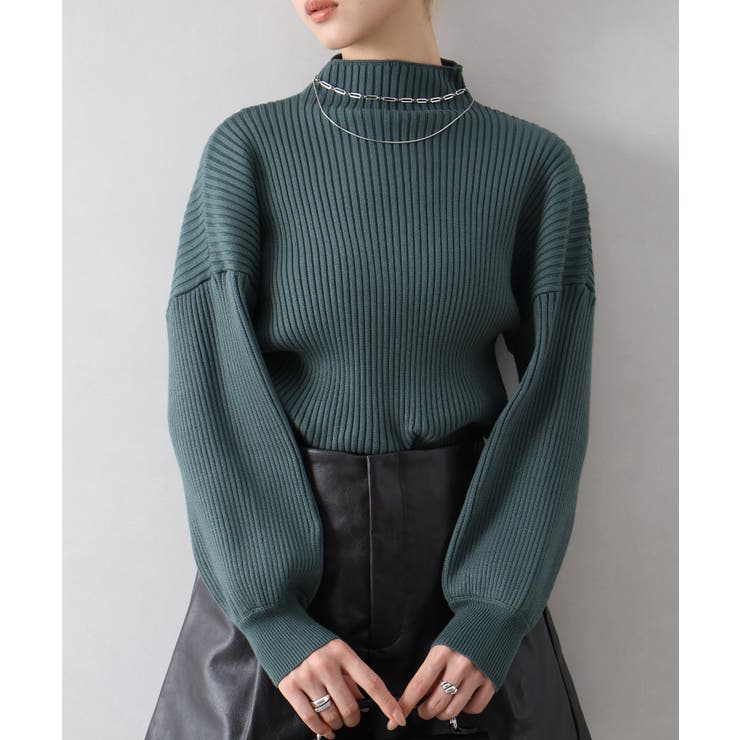 ボリューム袖ボトルネックニット | SpRay | 詳細画像13 