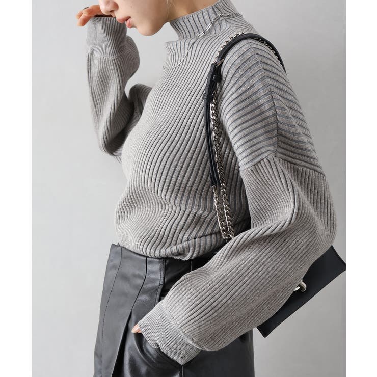 ボリューム袖ボトルネックニット | SpRay | 詳細画像15 