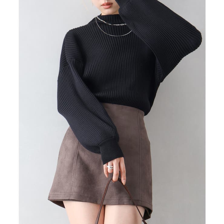 ボリューム袖ボトルネックニット | SpRay | 詳細画像18 