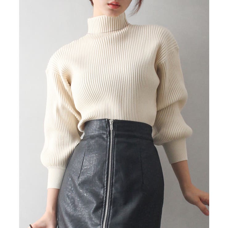 ボリューム袖ボトルネックニット | SpRay | 詳細画像25 