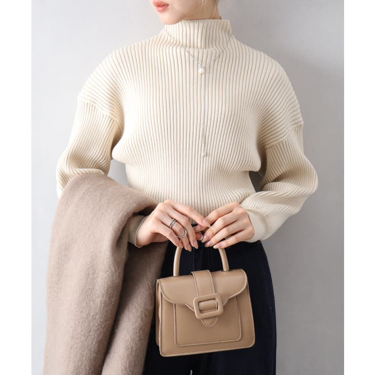 ボリューム袖ボトルネックニット | SpRay | 詳細画像30 