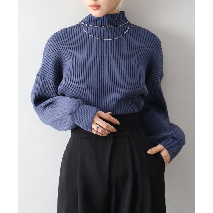 ボリューム袖ボトルネックニット | SpRay | 詳細画像35 