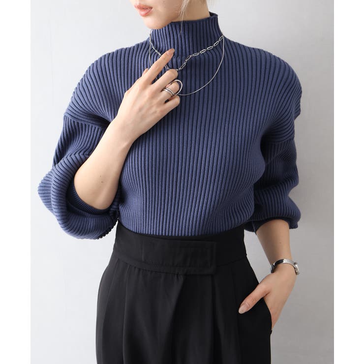 ボリューム袖ボトルネックニット | SpRay | 詳細画像38 