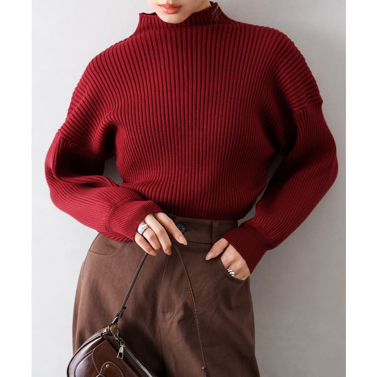 ボリューム袖ボトルネックニット | SpRay | 詳細画像4 