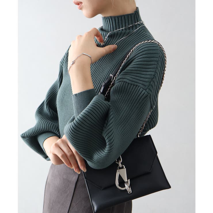 ボリューム袖ボトルネックニット | SpRay | 詳細画像45 